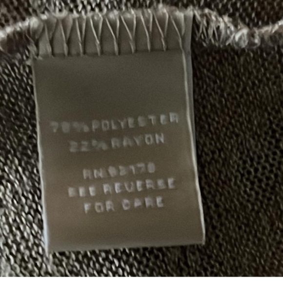 Joan Vass exposed Zipper Sweater Size Medium - Picture 4 of 4